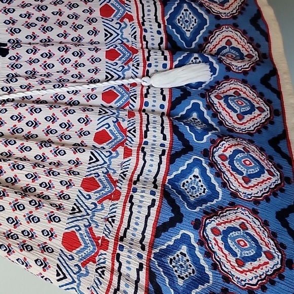 Bila Summer Gauze Breezy white small boho sleevless top - Picture 6 of 8